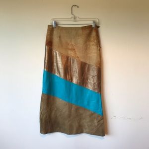 100% Leather Skirt
